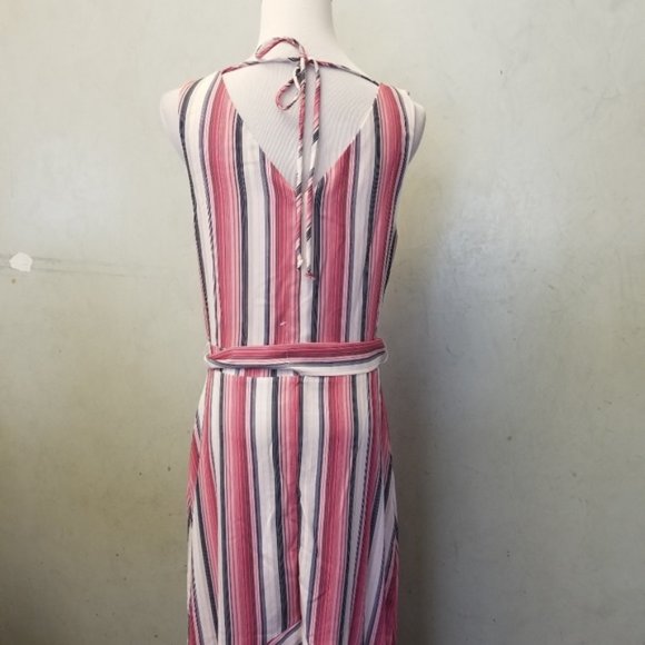 NWT Leith sharkbite Stripe Maxi Dress (O20) - Picture 4 of 6